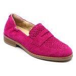 Softwaves mocassin fuchsia suède 8.35.18